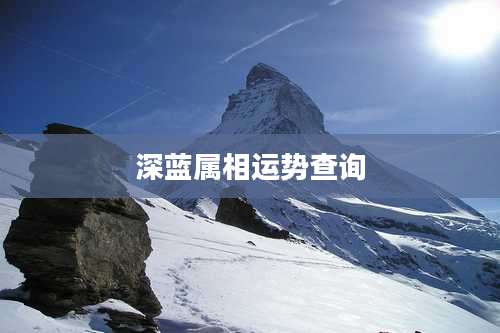 深蓝属相运势查询