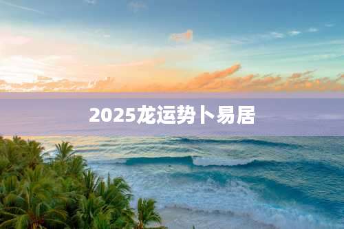 2025龙运势卜易居
