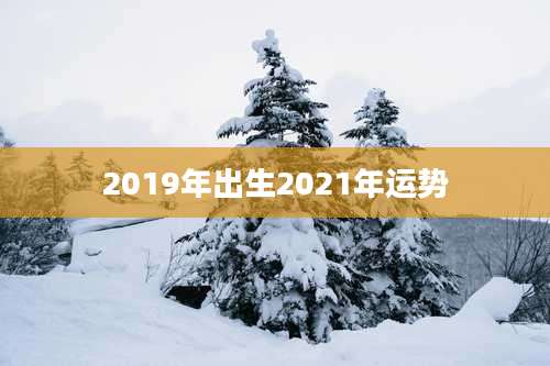 2019年出生2021年运势