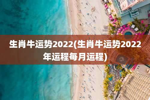 生肖牛运势2022(生肖牛运势2022年运程每月运程)