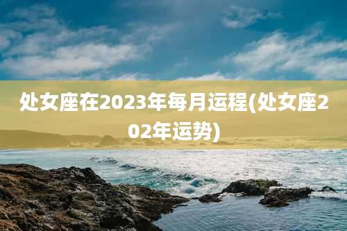 处女座在2023年每月运程(处女座202年运势)
