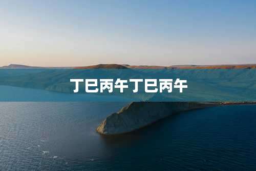 丁巳丙午丁巳丙午