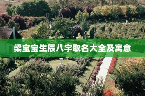 梁宝宝生辰八字取名大全及寓意