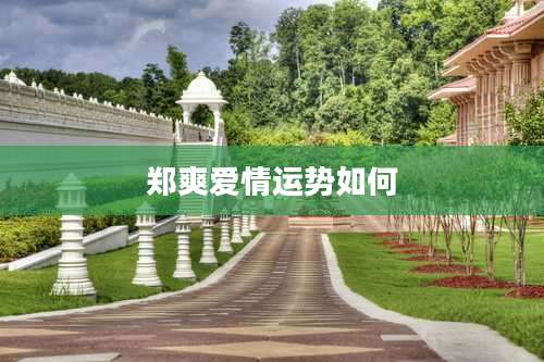 郑爽爱情运势如何