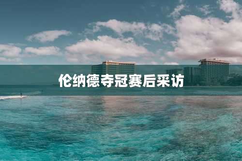 伦纳德夺冠赛后采访