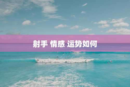 射手 情感 运势如何