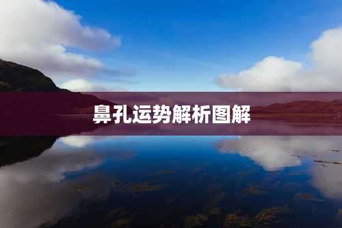 鼻孔运势解析图解