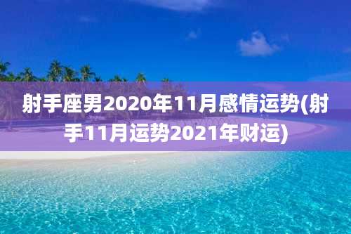 射手座男2020年11月感情运势(射手11月运势2021年财运)