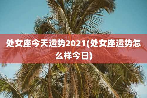 处女座今天运势2021(处女座运势怎么样今日)