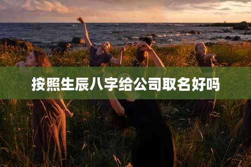 按照生辰八字给公司取名好吗