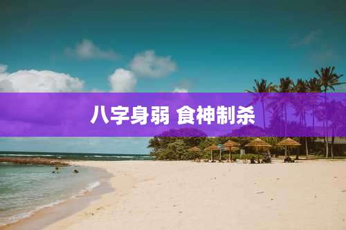 八字身弱 食神制杀