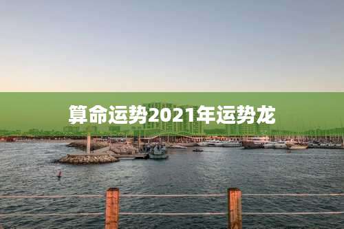 算命运势2021年运势龙