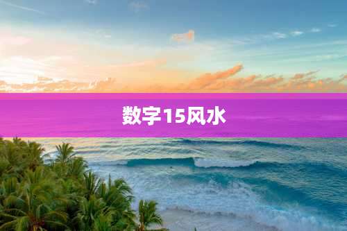 数字15风水