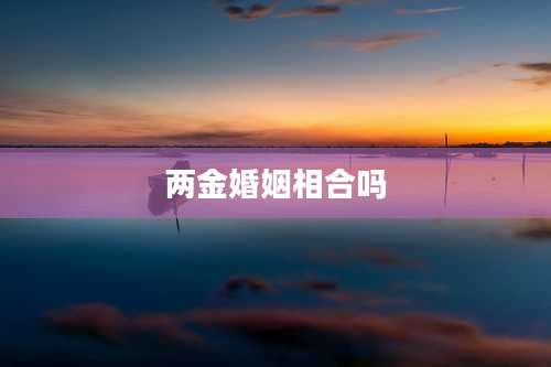 两金婚姻相合吗