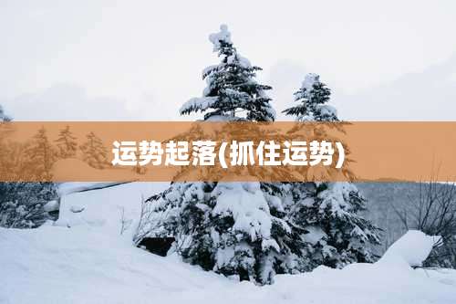 运势起落(抓住运势)