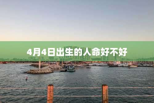 4月4日出生的人命好不好