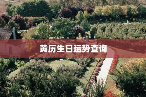 黄历生日运势查询