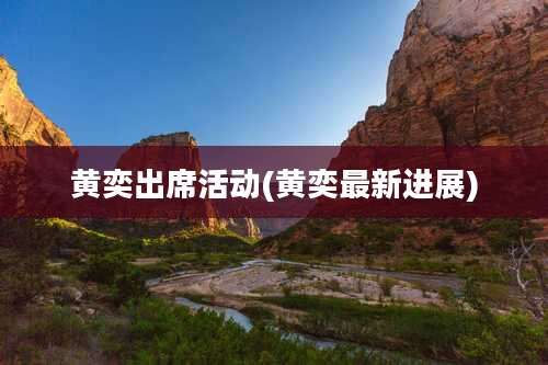 黄奕出席活动(黄奕最新进展)