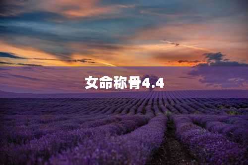 女命称骨4.4