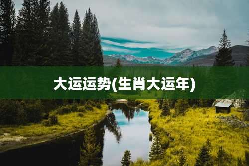 大运运势(生肖大运年)