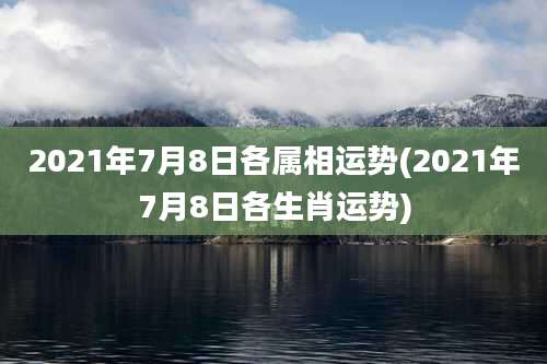 2021年7月8日各属相运势(2021年7月8日各生肖运势)