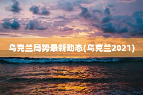 乌克兰局势最新动态(乌克兰2021)