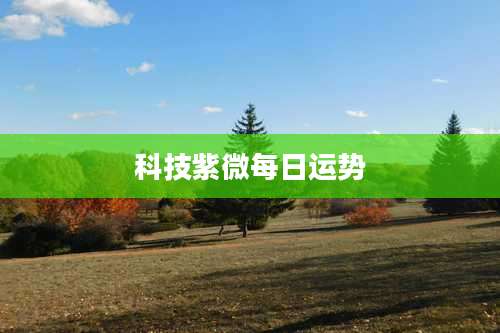 科技紫微每日运势