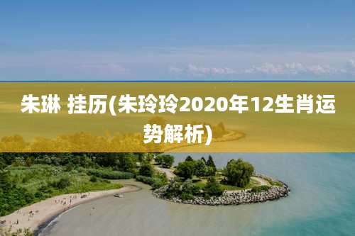 朱琳 挂历(朱玲玲2020年12生肖运势解析)