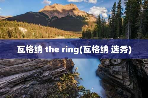 瓦格纳 the ring(瓦格纳 选秀)