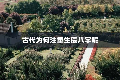 古代为何注重生辰八字呢