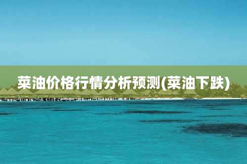 菜油价格行情分析预测(菜油下跌)