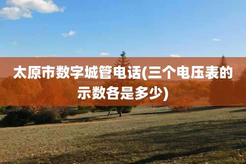太原市数字城管电话(三个电压表的示数各是多少)