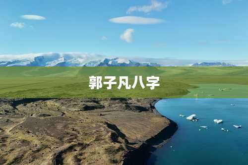 郭子凡八字