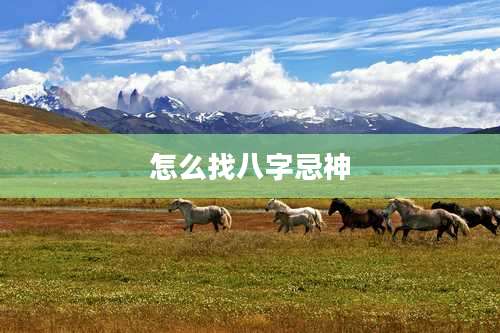 怎么找八字忌神