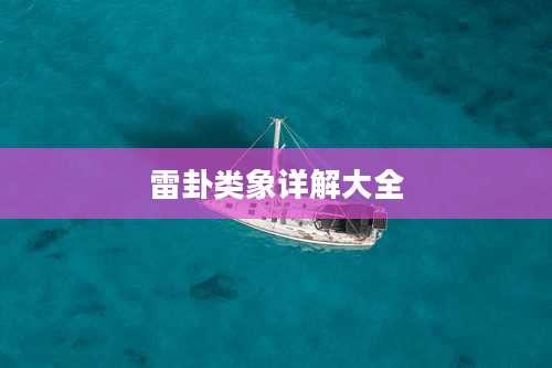 雷卦类象详解大全