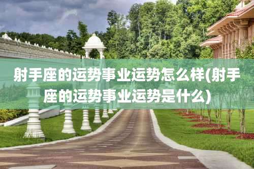 射手座的运势事业运势怎么样(射手座的运势事业运势是什么)