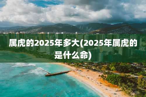 属虎的2025年多大(2025年属虎的是什么命)