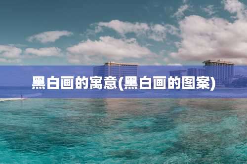 黑白画的寓意(黑白画的图案)