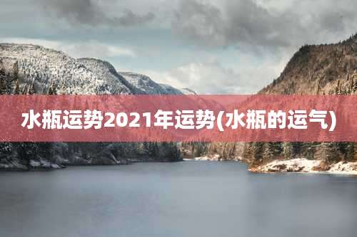 水瓶运势2021年运势(水瓶的运气)