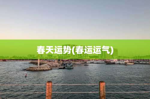 春天运势(春运运气)