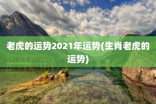 老虎的运势2021年运势(生肖老虎的运势)