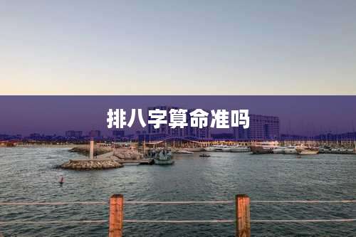 排八字算命准吗