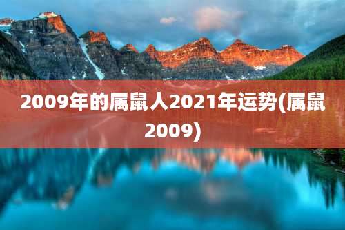 2009年的属鼠人2021年运势(属鼠2009)