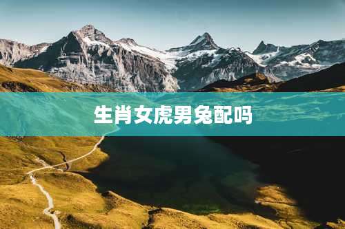 生肖女虎男兔配吗