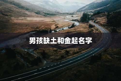 男孩缺土和金起名字