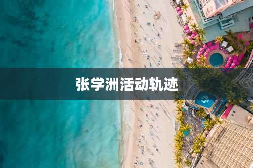 张学洲活动轨迹