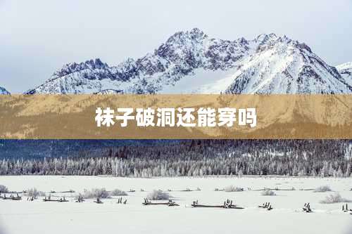 袜子破洞还能穿吗