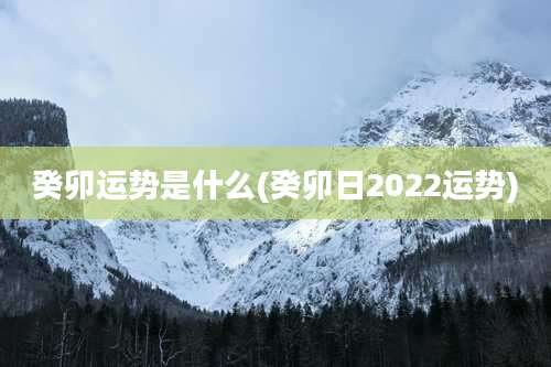 癸卯运势是什么(癸卯日2022运势)