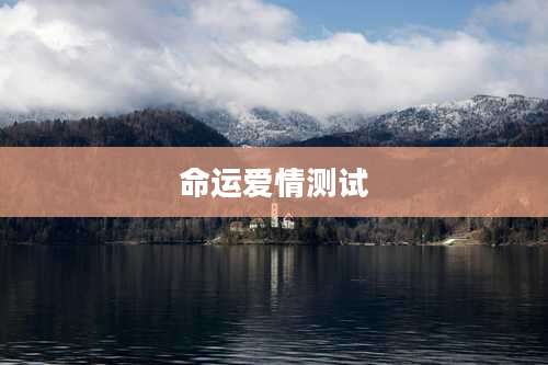 命运爱情测试