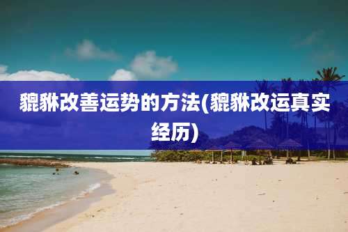 貔貅改善运势的方法(貔貅改运真实经历)